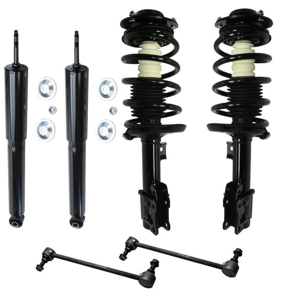 Detroit Axle - Front Struts w/Coil Springs Sway Bars Rear Shock Absorbers Replacement for Chevrolet Malibu Maxx Pontiac G6 Saturn Aura Fits select: 2011-2012 CHEVROLET MALIBU 2LT