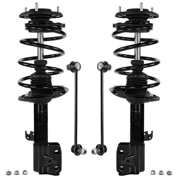 Detroit Axle - Front Struts w/Coil Springs Sway Bars Replacement for 2014 2015 2016 2017 2018 2019 Toyota Corolla 1.8L