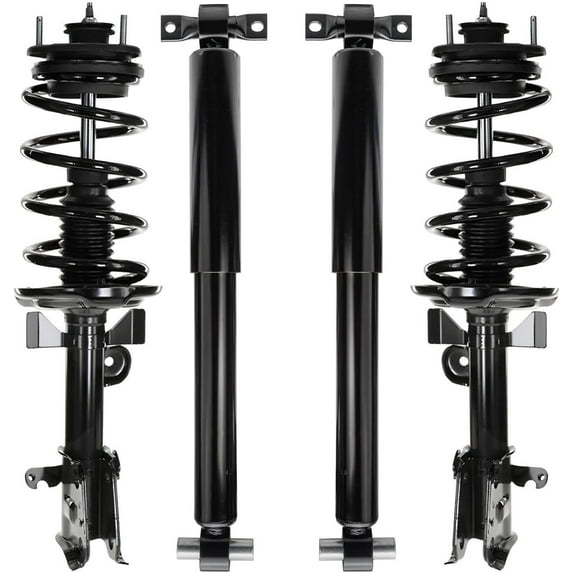 Detroit Axle - Front Struts with Coil Springs Rear Shock Absorbers Replacement for 2009-2015 Honda Pilot - 4pc Set