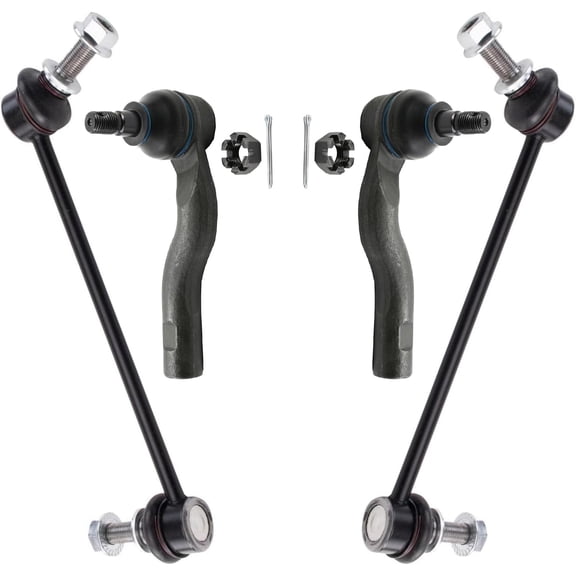 Detroit Axle - Front Suspension Kit for Toyota 86 GR86 Subaru BRZ Scion FR-S, 2 Outer Tie Rod Ends 2 Stabilizer Sway Bar End Links Replacement