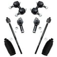 thumbnail image 1 of Detroit Axle - Front Sway Bar Links Inner & Outer Tie Rod End Links w/Boots Replacement for 2001-2006 Hyundai Elantra - 8pc Set, 1 of 7