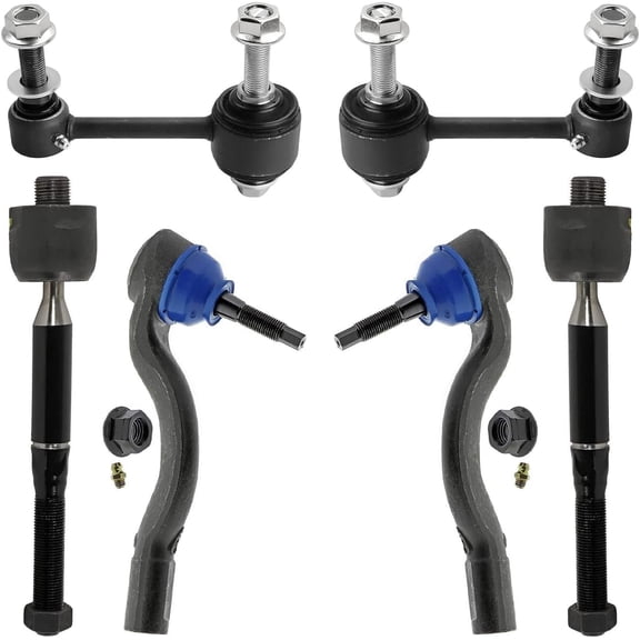 Detroit Axle - Front Sway Bar Links Outer Inner Tie Rod Ends Replacement for 2016-2020 Dodge Durango Jeep Grand Cherokee - 6pc Set