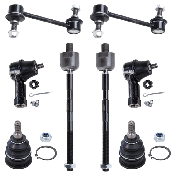 Detroit Axle - Front Sway Bar Links, Upper Ball Joints, Inner & Outer Tie Rods Fits select: 1997-1999 MITSUBISHI ECLIPSE GS, 1995-1998 EAGLE TALON TSI