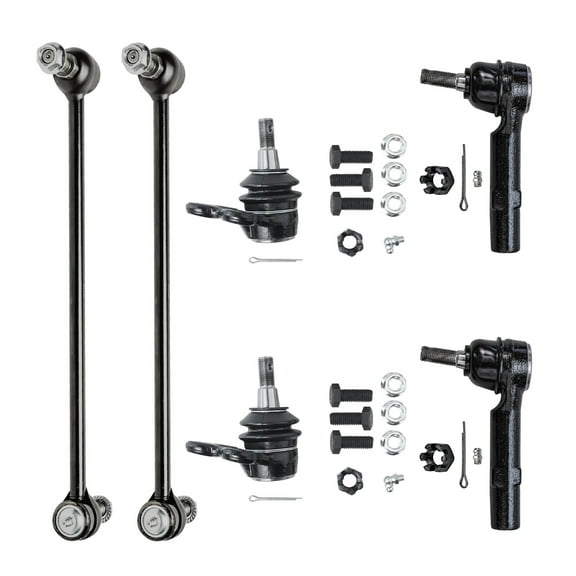 Detroit Axle - Front Sway Bars Tie Rods Ball Joints for Chevrolet Traverse GMC Acadia Buick Enclave Saturn Outlook, 2 Outer Tie Rod Ends, 2 Sway Bar Links, 2 Lower Ball Joints Replacement