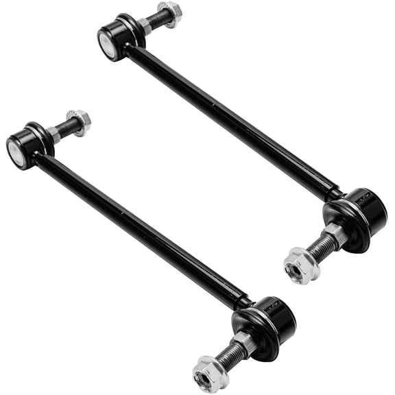 Detroit Axle - Front Sway Bars for 2004-2010 Toyota Sienna 2004 2005 2006 2007 2008 2009 2010, 2 Stabilizer Sway Bar End Links Pair Set Replacement