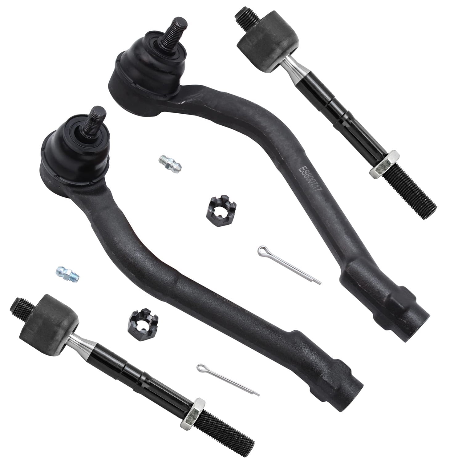 Detroit Axle - Front Tie Rod Ends for 2011-2014 Hyundai Sonata 2011-2015 Kia Optima Replacement Inner Outer Tie Rod Ends