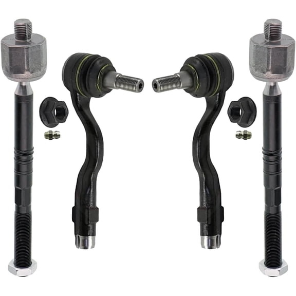 Detroit Axle - Front Tie Rod Ends for 2011-2017 BMW X3, 2015-2018 X4, 4 Inner and Outer Tie Rod Ends 2015 2016 2017 Replacement
