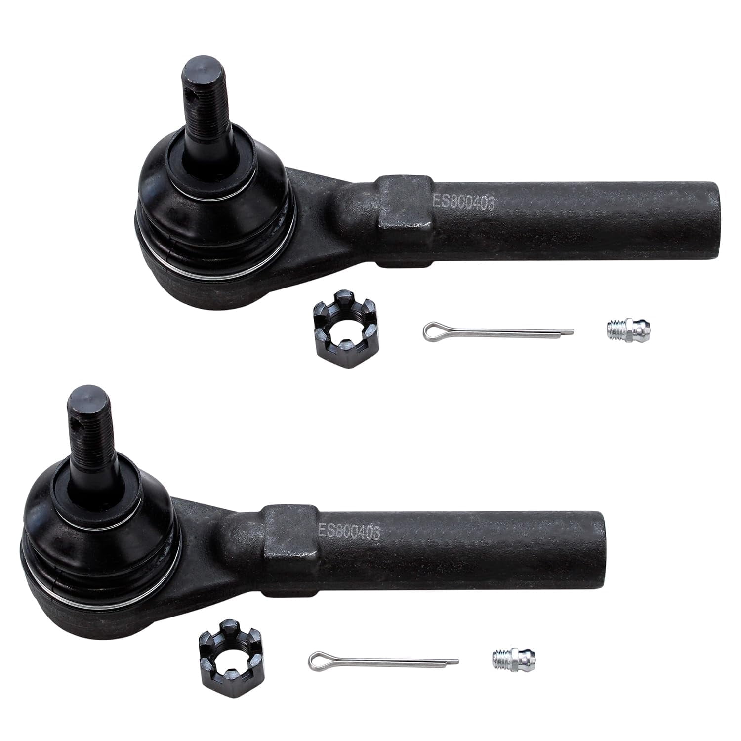 Detroit Axle - Front Tie Rods for 2008-2020 Dodge Grand Caravan, 2008-2016 Chrysler Town & Country, 2020 Voyager, 2012-2015 Ram C/V, 2009-2013 Volkswagen Routan, 2 Outer Tie Rod End Links Replacement