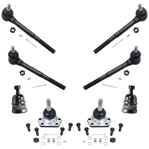 Detroit Axle - Front Tie Rods + Ball Joints Replacement for Buick Regal Century Chevy Blazer GMC Jimmy Pontiac Grand Am - 8pc Set Fits select: 1982-1995 CHEVROLET S TRUCK S10, 1995 CHEVROLET BLAZER