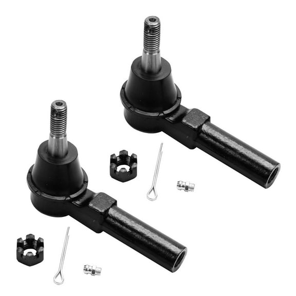 Detroit Axle - Front Tie Rods for Chevrolet Cobalt Equinox HHR Pontiac G5 Pursuit Torrent Saturn Ion Vue Suzuki XL-7, 2 Outer Tie Rod Ends Pair Set Replacement