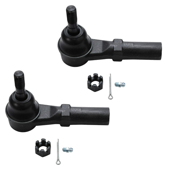 Detroit Axle - Front Tie Rods for Chevy Express Avalanche Silverado Suburban GMC Sierra Savana Yukon XL 2500 3500 HD Classic Hummer H2, 2 Outer Tie Rods Replacement