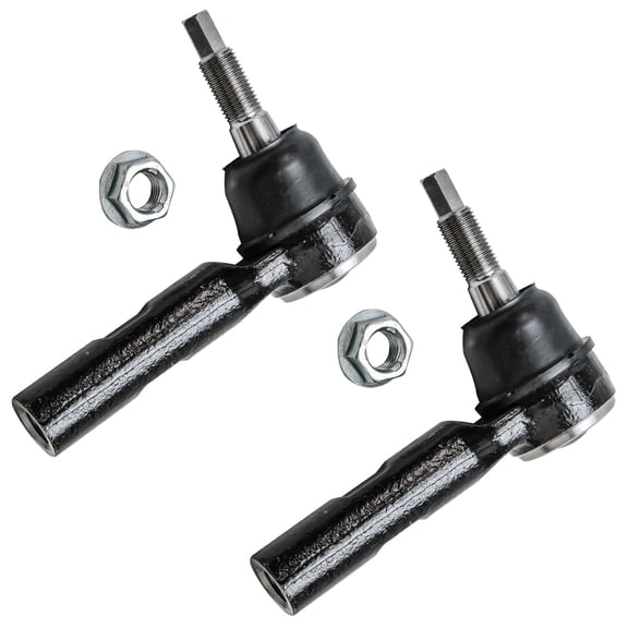Detroit Axle - Front Tie Rods for Chrysler 300 Dodge Challenger Dodge Charger Dakota Durango Magnum Mitsubishi Raider Ram Dakota, 2 Outer Tie Rod Ends Set Replacement