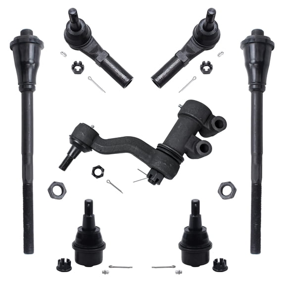 Detroit Axle - Front Tie Rods Idler Arms Lower Ball Joints Replacement for Chevy Silverado GMC Sierra 2500 3500 HD Fits select: 2014-2016 CHEVROLET SILVERADO C2500 HEAVY DUTY LT