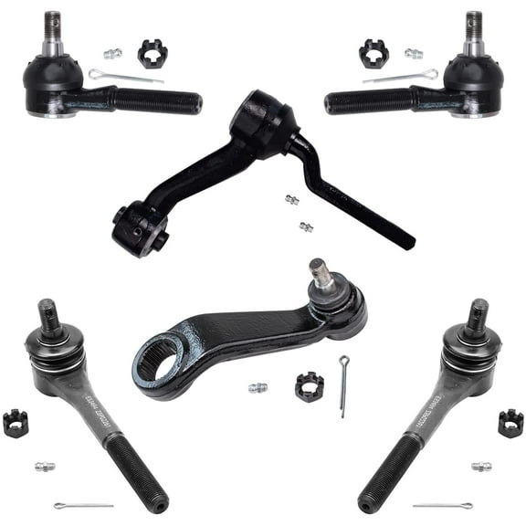 Detroit Axle - Front Tie Rods Idler Pitman Arms for Ford LTD Crown Victoria Lincoln Continental Town Car Colony Park Mercury Grand Marquis 4 Tie Rods Idler & Pitman Arms Replacement