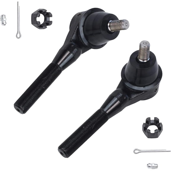 Detroit Axle - Front Tie Rods for Jeep Grand Cherokee Comanche TJ Wrangler, Driver Side Outer Tie Rod @At Pitman Arm, Passenger Side Inner Tie Rod End Replacement