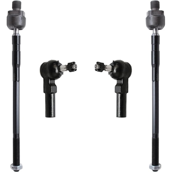 Detroit Axle - Front Tie Rods Kit for Ford 1993-1997 Probe Mazda MX-6, 1993-2002 626, 4 Inner Outer Tie Rod End Links 1994 1995 1996 Replacement
