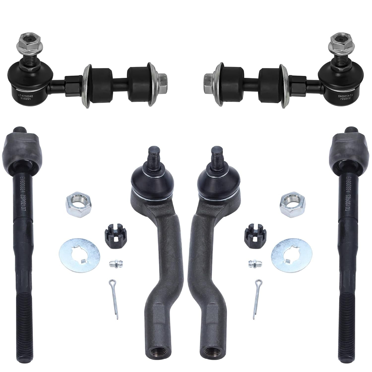 Detroit Axle - Front Tie Rods Sway Bars for 1999-2004 Chevy Tracker ...