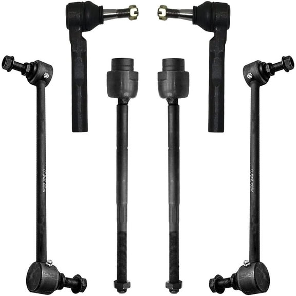 Detroit Axle - Front Tie Rods Sway Bars for Chevy Malibu Pontiac G6 Pontiac G6, Inner & Outer Tie Rods, 11.8" Center to Center Sway Bar Ends Replacement