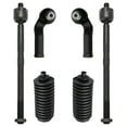 thumbnail image 1 of Detroit Axle - Front Tie Rods for Volvo C30 C70 S40 V50, 4 Inner & Outer Tie Rods, 2 Boots Suspension Kit Replacement Fits select: 2004-2010 VOLVO S40 2.4I, 2006-2013 VOLVO C70 T5, 1 of 7