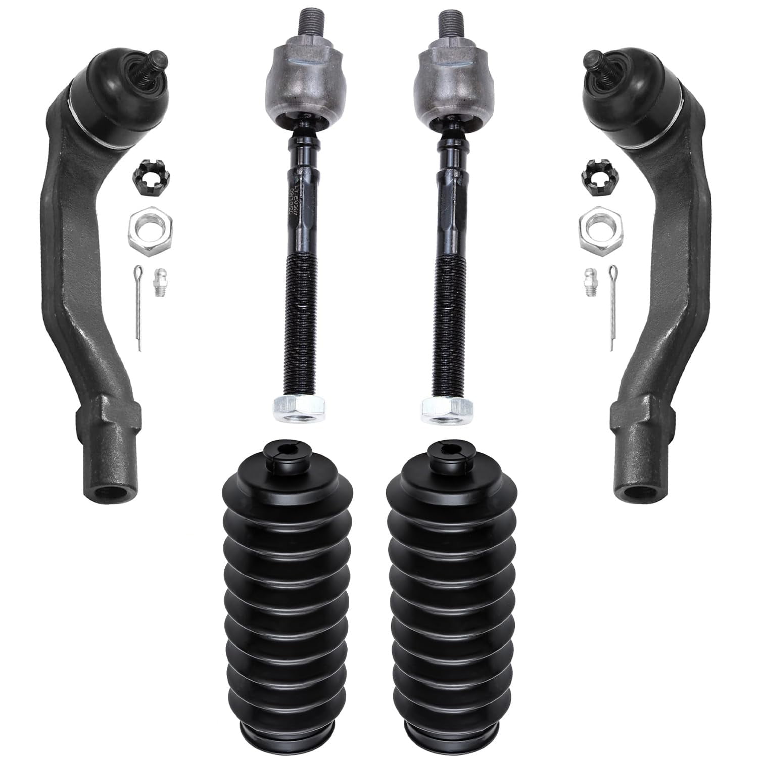 Inner Detroit Axle - Front Inner ＆ Outer Tie Rods Replacement for ...