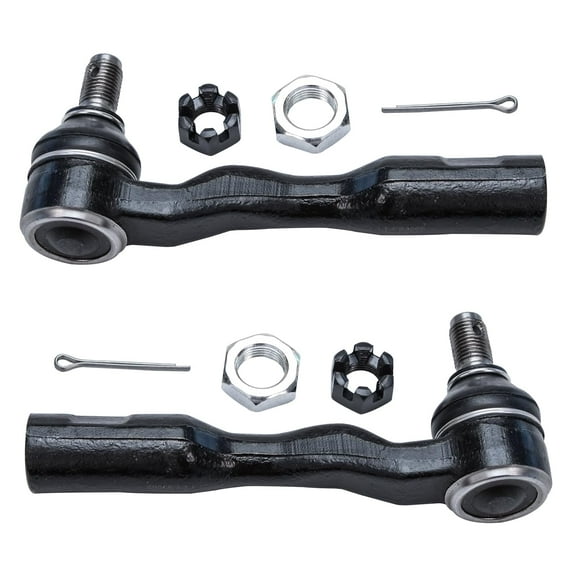 Detroit Axle - Front Tie Rods for 2001 2002 Toyota Sequoia Tundra, 2 Outer Tie Rod Ends Pair Set Replacement