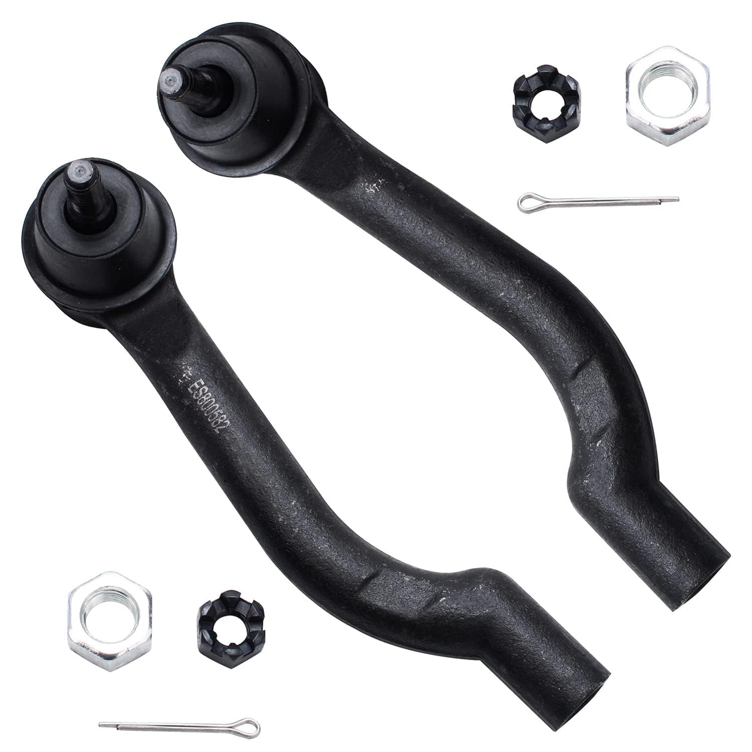 Detroit Axle - Front Tie Rods for 2008-2013 Nissan Rogue, 2014-2015 Rogue Select, 2 Outer Tie Rod Ends Set 2009 2010 2011 2012 Replacement