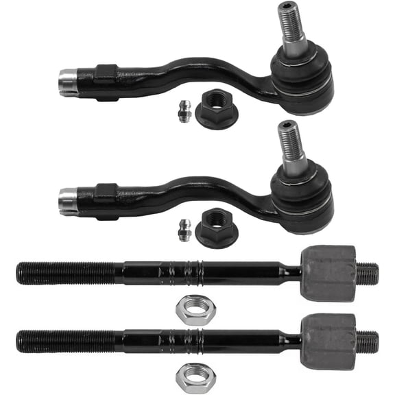 Detroit Axle - Front Tie Rods for 2011-2017 BMW X3, 2015-2018 BMW X4, 4 Outer Inner Tie Rods End Links 2016 Replacement