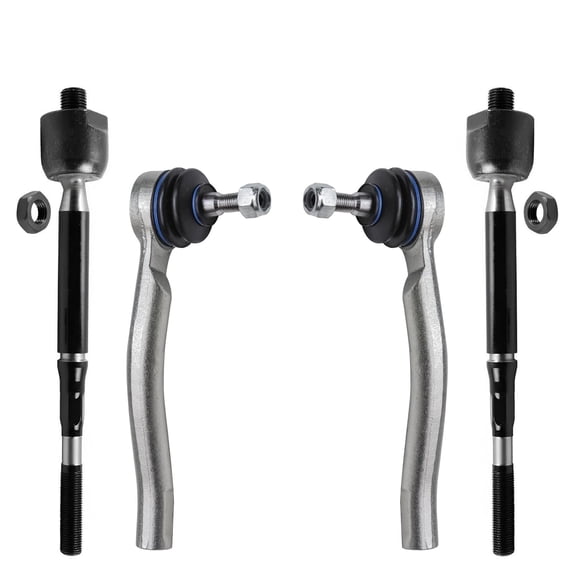 Detroit Axle - Front Tie Rods for 2012-2019 Nissan Versa Micra Versa Note 4 Inner and Outer Tie Rod Ends 2013 2014 2015 2016 2017 2018 Replacement