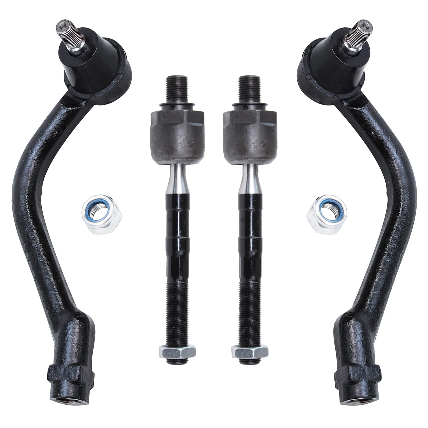 Detroit Axle - Front Tie Rods for Hyundai 2006-2008 Sonata, 2006-2007 Azera, Inner and Outer Tie Rod Ends Replacement
