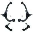 thumbnail image 1 of Detroit Axle - Front Upper Control Arm w/Ball Joint + Outer Tie Rod Replacement for 2008-2011 Dodge Nitro Jeep Liberty - 4pc Set, 1 of 6