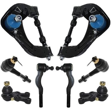 Detroit Axle Front Upper Control Arms With Ball Joints & Outer Tie Rods Kit For Mitsubishi Montero Sport (1994-2000)
