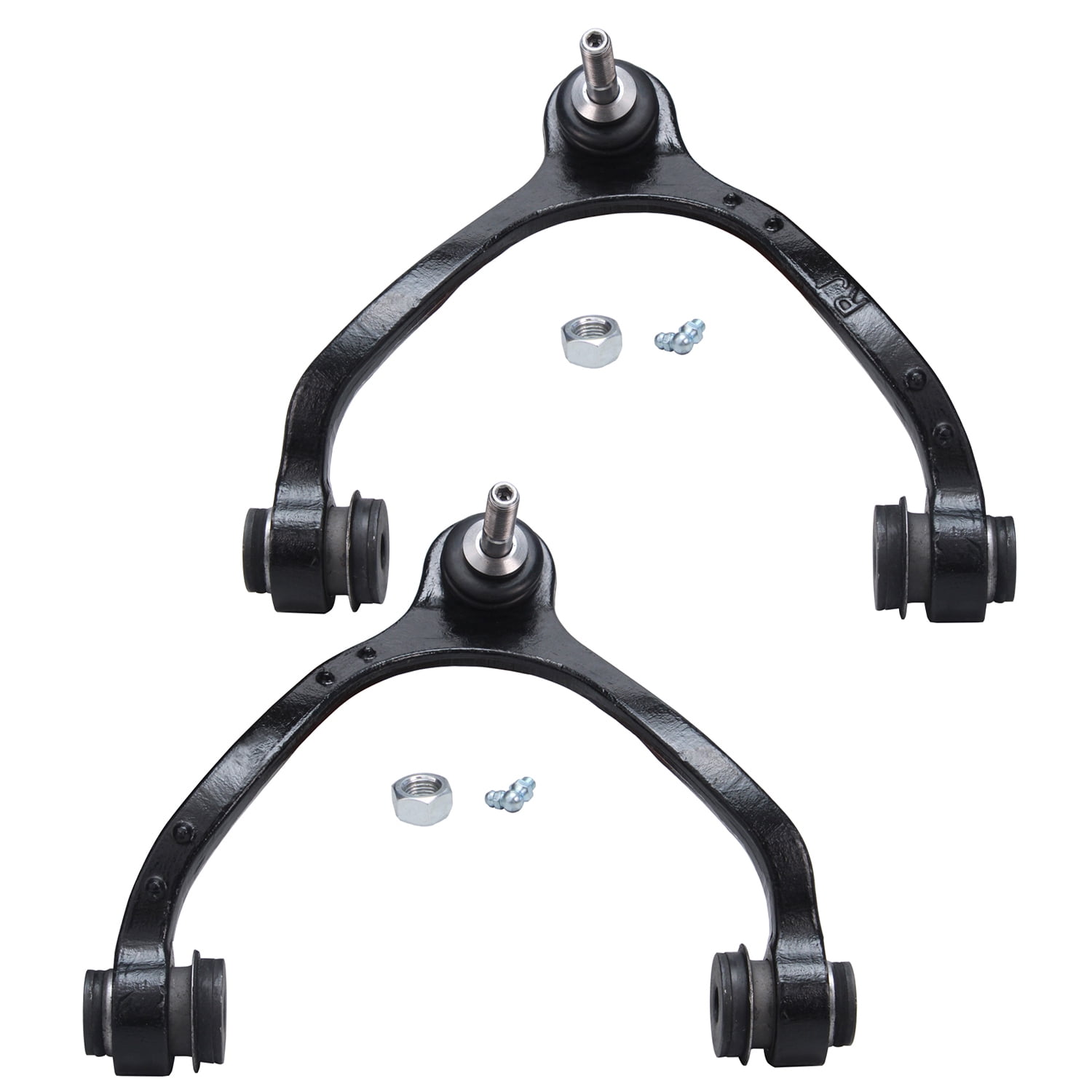 Detroit Axle - Front Upper Control Arms for 2003-2011 Ford Crown Victoria Lincoln Town Car Mercury Grand Marquis, 2003 2004 Marauder 2pc Upper Control Arms w/Ball Joints Assembly Replacement