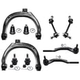 thumbnail image 1 of Detroit Axle - Front End 10pc Suspension Kit for Chevy SSR Trailblazer EXT GMC Envoy XL XUV Buick Rainier Saab 9-7x 2 Upper Control Arms 4 Ball Joints 2 Sway Bars 2 Outer Tie Rods, 1 of 7