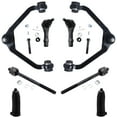 thumbnail image 1 of Detroit Axle - Front Upper Control Arms + Inner Outer Tie Rods + Boots Replacement for Ford Explorer Ranger Mazda B2500 B3000 B4000 Mountaineer (Torison Bar Suspension 1-Piece Design Only) - 8pc Set, 1 of 7