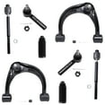 thumbnail image 1 of Detroit Axle - Front Upper Control Arms, Inner Outer Tie Rods Replacement for 2003-2009 Toyota 4Runner - [2007-2009 FJ Cruiser] - 2003-2009 Lexus GX470 - 8pc Set, 1 of 7