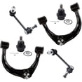 thumbnail image 1 of Detroit Axle - 6pc Front End Suspension Kit for 2003-2009 Lexus GX470, 2003-2018 Toyota 4Runner, 2007-2014 FJ Cruiser, 2 Upper Control Arms w/Ball Joints 2 Lower Ball Joints 2 Sway Bars Replacement, 1 of 7