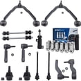 thumbnail image 1 of Detroit Axle - Front Upper Control Arms Tie Rods Lug Nuts Suspension Kit Replacement for Chevy Silverado GMC Sierra 1500 Fits select: 2000 CHEVROLET SILVERADO C1500, 1 of 6
