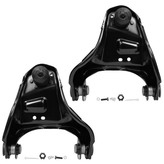 Detroit Axle - Front Upper Control Arms w/Ball Joint Assemblies Replacement for Chevrolet Blazer S10 GMC Jimmy Sonoma Isuzu Hombre Olds Bravada - 2pc Set Fits select: 1984-2004 CHEVROLET S TRUCK S10
