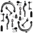 thumbnail image 1 of Detroit Axle - Front Upper Control Arms w/ Ball Joint Sway Bars Tie Rods Replacement for Chevy Trailblazer GMC Envoy Buick Rainier, 1 of 7