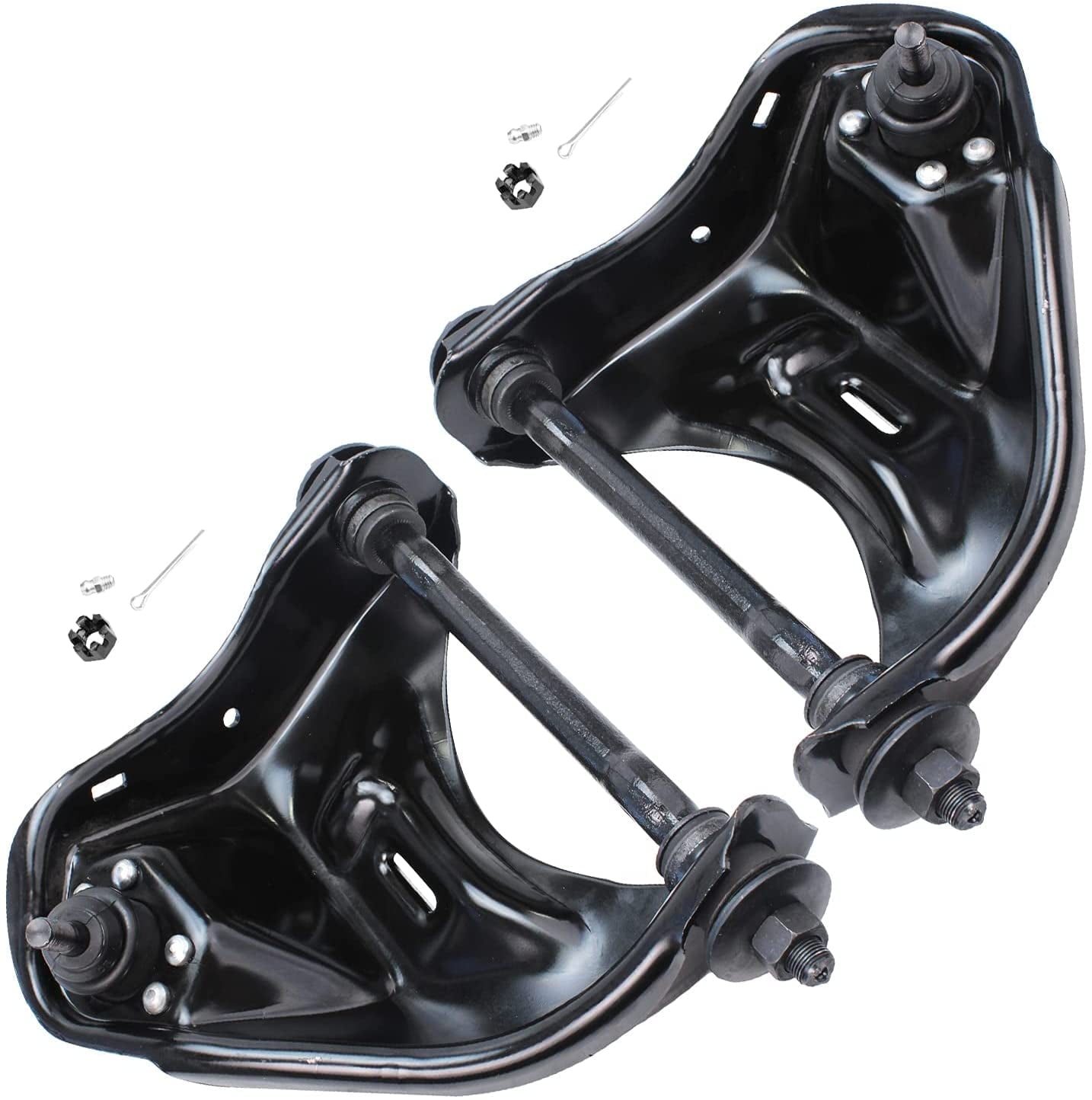 Detroit Axle - Front Upper Control Arms w/Ball Joints for Chevy Malibu Blazer Buick Century GMC S-15 Pontiac Grand Prix Hombre, 2pc Set Upper Control Arms w/Ball Joints Assembly Replacement
