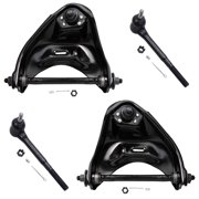 Detroit Axle - Front Upper Control Arms w/Ball Joints Outer Tie Rods for Chevy GMC Buick Pontiac Blazer S10 Malibu Monte Carlo Jimmy S15 Sonoma Century Regal Caballero Bonneville Grand Prix Lemans