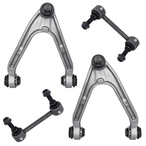 Detroit Axle - Front Upper Control Arms w/Ball Joints for 2006-2010 Hummer H3 H3T, 2 Upper Control Arm w/Ball Joint, 2 Sway Bars Replacement