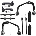 thumbnail image 1 of Detroit Axle - 10pc Front End Kit for 2009-2014 Ford F-150, 2007-2014 Ford Expedition Lincoln Navigator, 2 Upper Control Arms w/Ball Joints 4 Tie Rods 2 Sway Bars 2 Boots Replacement, 1 of 7