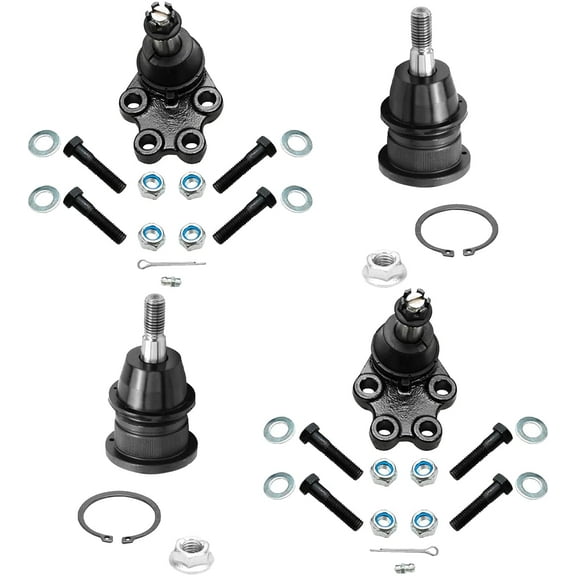 Detroit Axle - Front Upper and Lower Ball Joints for 2WD 1999-2006 Chevy GMC Silverado Sierra 1500 Upper & Lower Ball Joints 2000 2001 2002 2003 2004 2005 Replacement