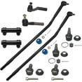 thumbnail image 1 of Detroit Axle - Front Upper Lower Ball Joints Inner and Outer Tie Rods Adjustment Sleeves Replacement for 1992-2004 Ford E250 E350 Econoline, 1 of 6