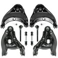 thumbnail image 1 of Detroit Axle - Front Upper & Lower Control Arms Sway Bars & Outer Tie Rods Replacement for Chevy GMC C1500 C2500 Tahoe Yukon - 6 Lug Wheels - 8pc Set, 1 of 8