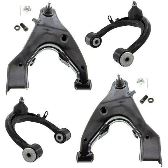 Detroit Axle - Front Control Arms for Toyota 1998-2007 Land Cruiser Lexus LX470 Lower and Upper Control Arms with Ball Joints Assembly Replacement
