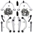 thumbnail image 1 of Detroit Axle - Front Upper Lower Control Arms w/Ball Joints Inner Outer Tie Rods w/Boots & Wheel Hub Bearing Assembly Kit for  Infiniti G35 350Z - RWD, 1 of 7
