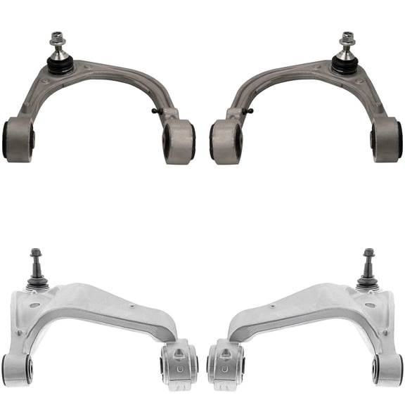 Detroit Axle - Front Upper Lower Control Arms w/Ball Joints Replacement for 2008 2009 2010 2011 2012 2013 2015 Cadillac CTS RWD - 4pc Set