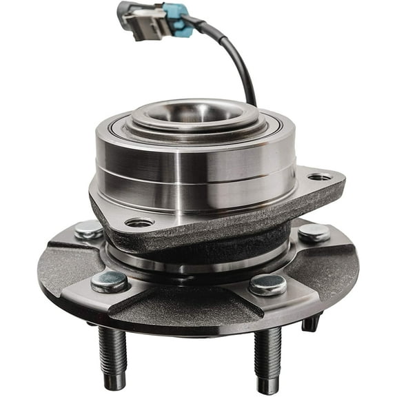 Detroit Axle - Front Wheel Bearing Hub for 2005 2006 Chevy Equinox 2006 Pontiac Torrent 2002-2007 Saturn Vue 5 Lugs, Replacement Wheel Bearing & Hub Assembly w/ 4-Wheel ABS